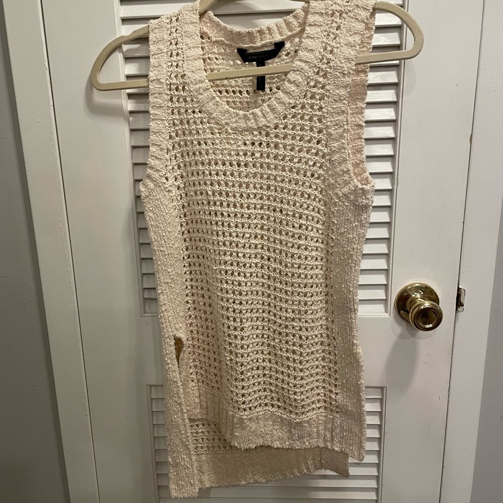 BCBGMaxAzria Cream Knit Top